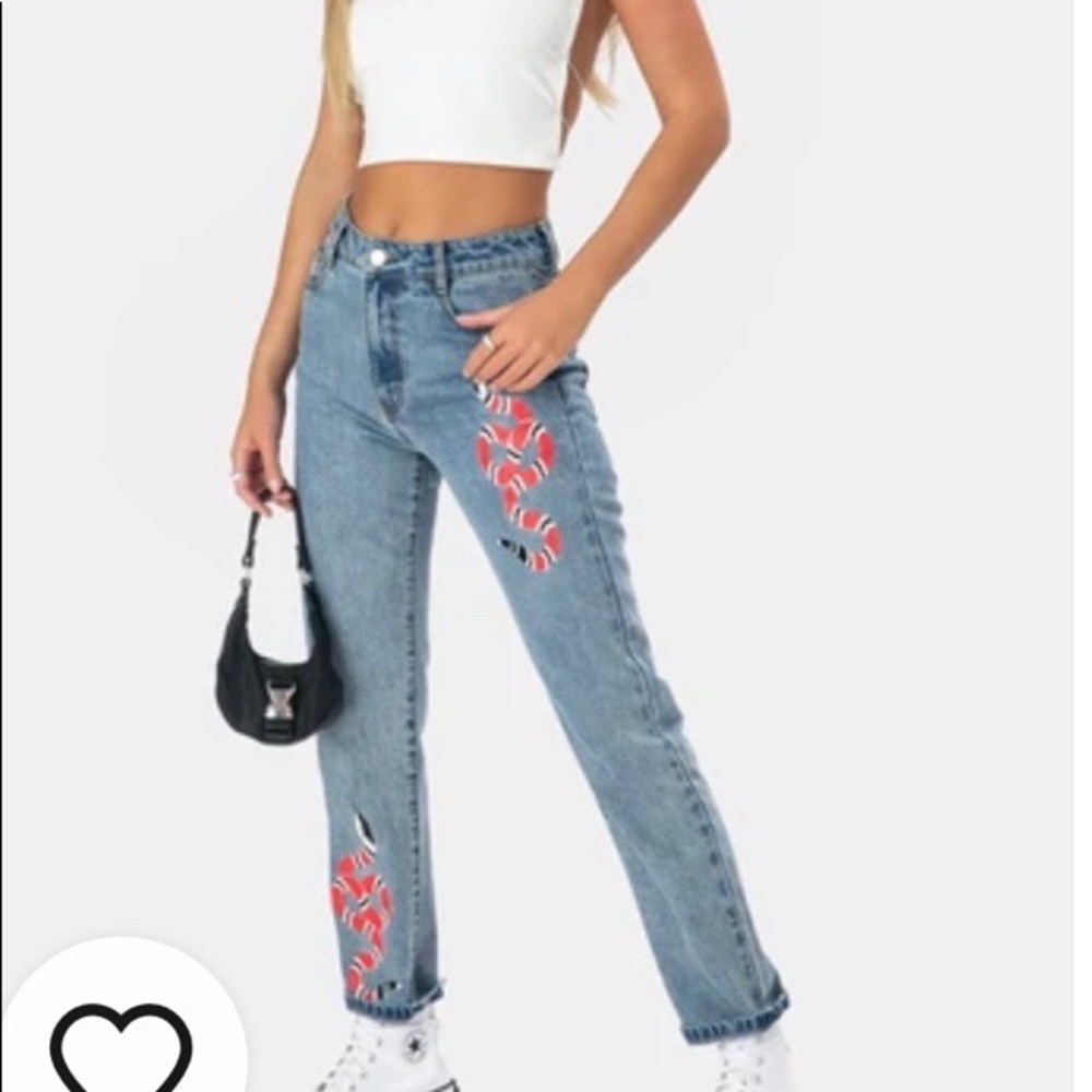 Adika Snake Mom Jeans